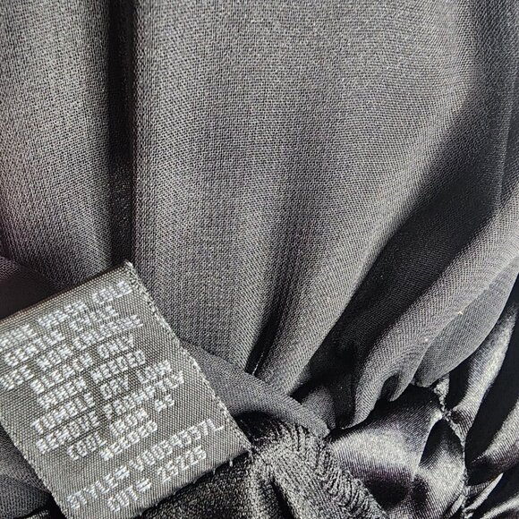 Connected Apparel Dress Womens Plus Size 20W Solid All Black Sleeveless Zip Up - Picture 7 of 7